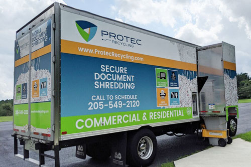 Protec's Recycling Truck