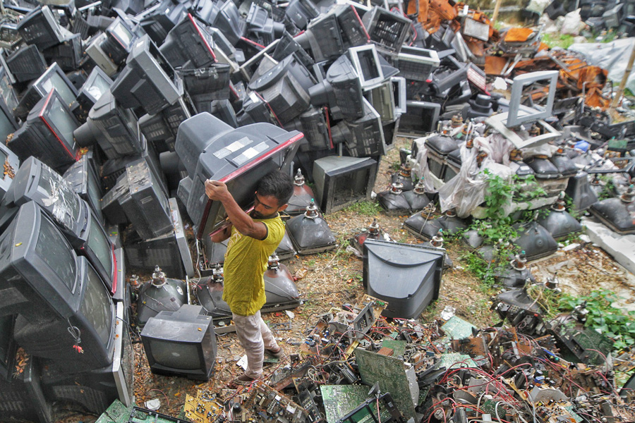 Electronics Landfill in Foreign Country